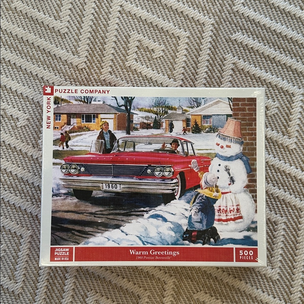 New York Puzzle Company- Warm Greetings 500 piece Puzzle  *New in box
